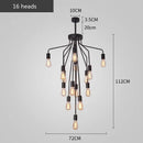 Ljojo Modern American LED Chandelier | Industrial Style Living Room Bedroom Decor Lighting