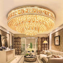 Large Crystal Ceiling Chandelier Classic Luxury Led Lampara Gold Round Ceiling Lights Home Decor Lustre Home Appliance by Ljojo