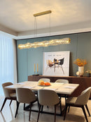 Ljojo Luxury Crystal Chandelier: Modern High-end Dining Table Light Fixture