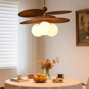 Japanese Retro Leaves Fabric Pendant Lamp for Home Decor by Ljojo