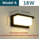 Ljojo LED Wall Light Motion Sensor Outdoor Waterproof Modern Home Garden Fixture
