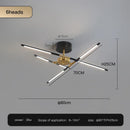 Ljojo LED Stick Shape Chandelier Pendant Light for Modern Home Decor