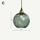 Nordic LED Pendant Lights Glass Stone Bubbles Chandeliers for Living Room by Ljojo