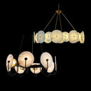 Ljojo Marble Pendant Light with Gold Brass Finish for Home, Hotel, and Bar Decor