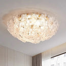 Ljojo Luxury French Glass Lotus Leaf Designer Light for Master Bedroom