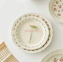 Ljojo 10-Inch Dinner Plate Set - Versatile & Elegant for Breakfast, Desserts, and Dim Sum