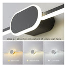 Ljojo LED Wall Lamps: White Black Mirror Headlights Sconce for Indoor Lighting