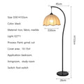 Nordic Wabi-Sabi Retro Fabric E27 Floor Lamp for Medieval Living Room by Ljojo