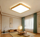 Ljojo Industrial Bauhaus Wooden Cloud Block LED Chandelier for Living Room Decor
