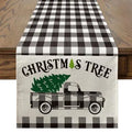 Christmas Tree Printed Table Runner by Ljojo: Festive Home Party Decor
