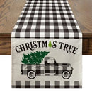 Christmas Tree Printed Table Runner by Ljojo: Festive Home Party Decor