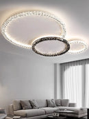 Ljojo Light Luxury Crystal Ceiling Chandelier for Living Room and Bedroom