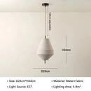 Wabi-sabi LED Pendant Lights Tiered Drum Art Hand Knitted Lamps for Living Room by Ljojo