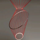 Ljojo Line Pendant Chandelier: Nordic Stairway Hanging Lamp Simplicity Lights Fixtures