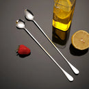 Ljojo 30CM Long-handled Stainless Steel Coffee Ice Cream Tea Stirring Spoon