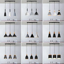 Ljojo 3-Head Wood Aluminum Pendant Chandelier for Modern Living Room Lighting