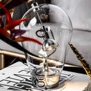 Clear Glass Table Lamp USB Charging Warm Light 3000K Ljojo Bedroom Desk Light