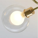 Modern Glass Ball Gold Black Chandelier for Living Room Hall by Ljojo