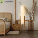 Ljojo Artistic Wabi-sabi Walnut LED Floor Lamp for Bedroom Decor & Home Chandelier