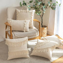 Boho Tassel Accent Pillow Covers by Ljojo - Modern Farmhouse Decor