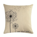Ljojo Linen Pillowcase: Soft Printed Cover for Sofa, Car, or Home Décor