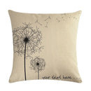 Ljojo Linen Pillowcase: Soft Printed Cover for Sofa, Car, or Home Décor