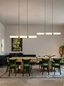 Ljojo Marble Dining Table Pendant Light - Designer Long Strip Lighting Fixture