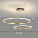 Modern Ring LED Pendant Light for Living Room by Ljojo - Stylish Chandelier for Home Decor