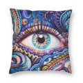 Evil Eye Black Art Cushion Cover Mystery Spirit Pillowcase by Ljojo