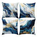 Blue Marble Texture Pillowcase: Ljojo Nordic Style Sofa Cushion Cover