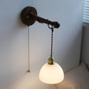 Ljojo LED Wall Mirror Lights with Switch - Modern Wooden Indoor Lamp