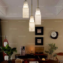 Ljojo Spanish Marble Pendant Light Triple-Head Brass Chandelier for Dining Table - Nordic LED Decor