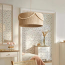 Boho Wood Bead Fringe Pendant Lampshade for Bedroom Dining Room by Ljojo