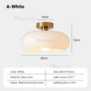 Bauhaus Glass Pendant Light Orange/White Chandelier for Living Room by Ljojo