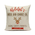 Ljojo Linen Christmas 45x45 Cushion Covers for Sofa Couch Bed Decor.