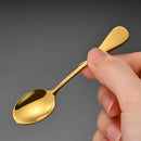 Ljojo Mini Gold Spoon Set for Coffee, Dessert, Tea - 6Pcs Stainless Steel Kitchen Accessories