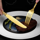 Ljojo Luxury Stainless Steel Western Cutlery Set Dinnerware Tools