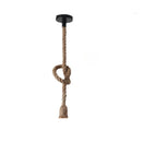 Ljojo Retro Hemp Rope Chandelier Base LED Lights Holder AC220V Home Restaurant Lighting