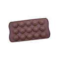 Ljojo 15-Hole Silicone Chocolate Mold: Creative Jelly Candy Cake Ice Grid Baking Mould