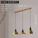 Ljojo Metal Wood Pendant Light: Modern Nordic Artistic Dining Room Lamp