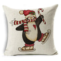 Christmas Santa Claus Pillowcase: Ljojo Linen Decoration for Car Sofa 45cm * 45cm