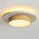 Modern Yellow Stone LED Ceiling Chandelier Lamp | Wabi-sabi Stylish Pendant Light for Home Decor