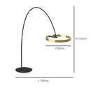 Modern LED Ring Fishing Floor Lamp for Home Decor Luxury Designer Lighting by Ljojo