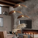 Walnut LED Pendant Lamp Modern Minimalist Dining Room Chandelier by Ljojo