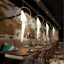 LED Branch Pendant Light: Modern Paper Bird Indoor Lighting by Ljojo