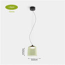 Nordic Orange Glass Led Pendant Lights Chandelier for Living Dining Room by Ljojo
