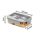Ljojo Lunch Box Set: Leakproof, Microwave Safe, Divided, for Office Workers, Picnic, Camping