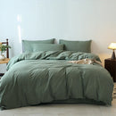 Ljojo 100% Cotton Yarn-Dyed 4-Piece Duvet Set - Ultra-Soft Bedding
