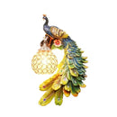 Golden Peacock Wall Lamp for Living Room Bedroom Restaurant Bar Decor - Ljojo