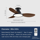 Ljojo 36 42 Inch Ceiling Fan Remote Control Dimming 6 Blade Light Ventilator